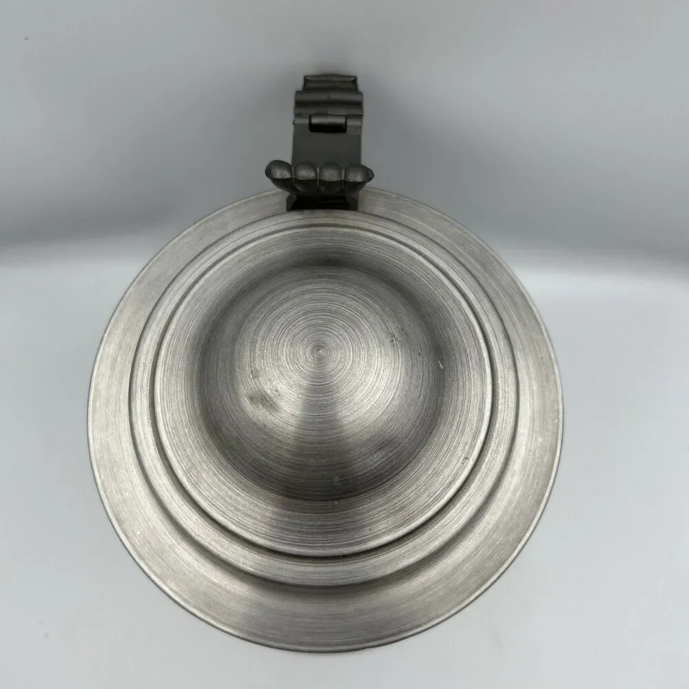 Large Vtg Pewtertone Olde Tankardware Seymour Mann Italy Imports Ice Bucket 1970